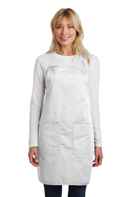 White Apron: full  Length Apron