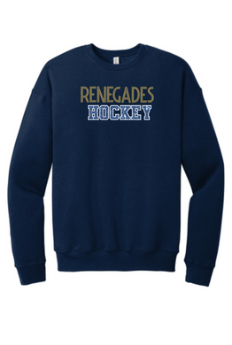 Renegades Hockey:  BELLA+CANVAS ® Unisex Sponge Fleece Drop Shoulder Sweatshirt  Midnight Navy