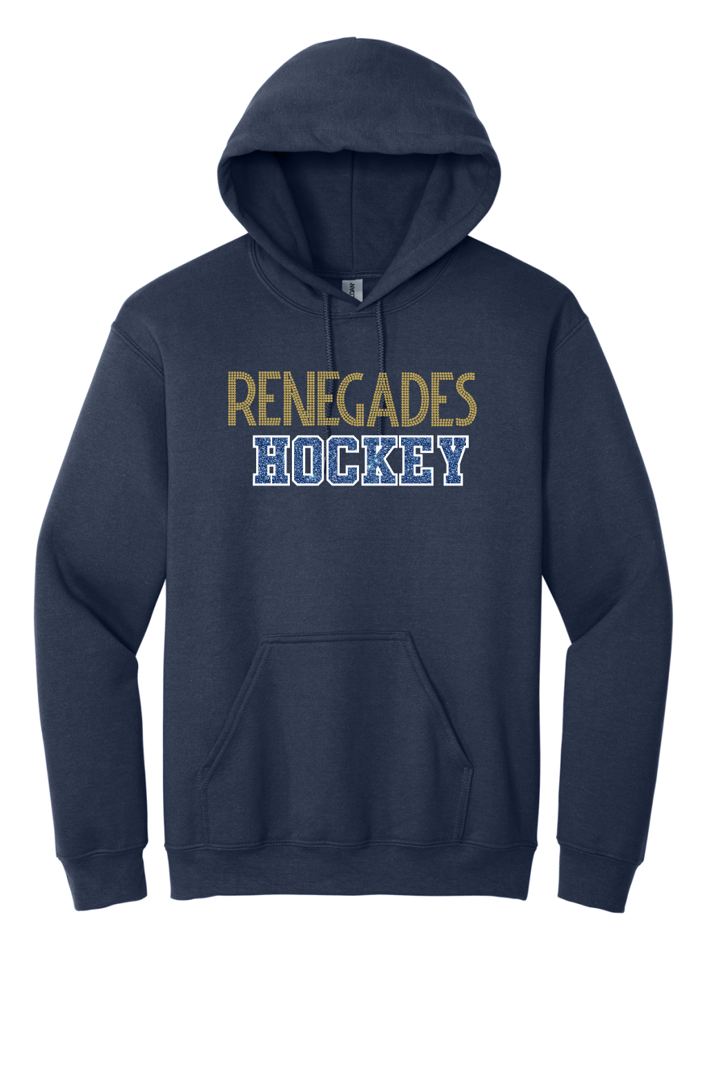 Renegades Hockey: Unisex Hoodie  With Rhinestones and Glitter