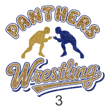 Panthers Wrestling Ladies T Shirt