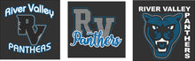 River Valley Panthers: Short Sleeve Cotton T shirt Unisex