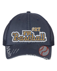 FR Baseball 2022 Hat 2 style Distressed Style Trucker Hat